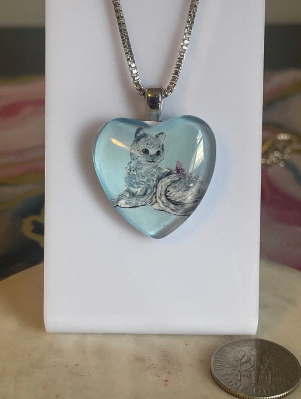 Cat kitty necklace